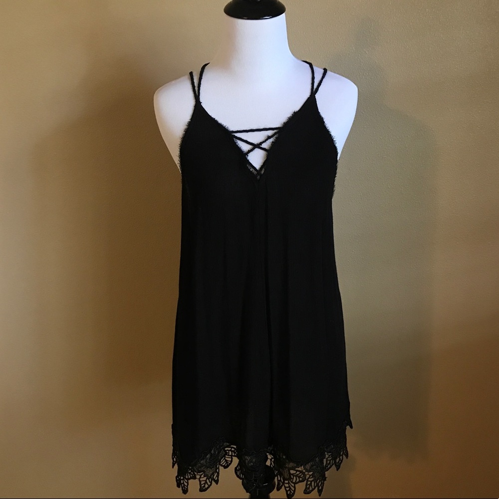 Free People Black Intimate Dress